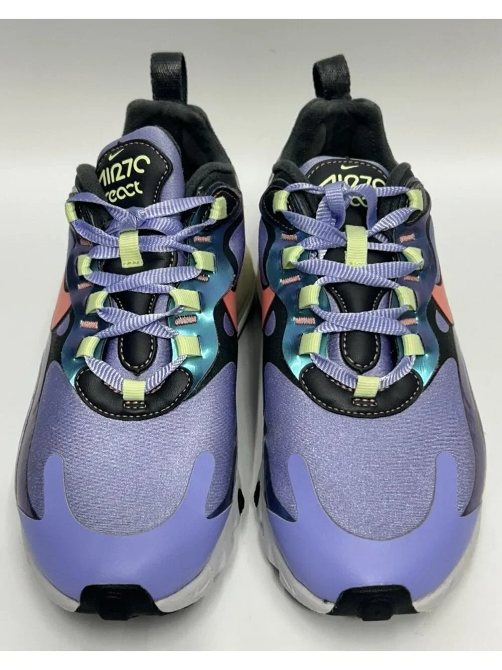 Nike Air Max 270 React Sneakers Light Thistle Sunblush CU4818-001 Womens Size 6